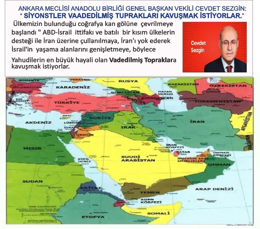 Ülkemizin bulunduğu coğrafya kan gölüne  çevrilmek isteniyor