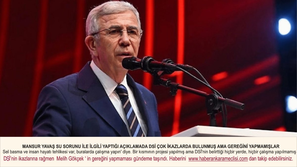 MANSUR YAVAŞ'TAN  İFTİRA EDENLER VE ÇİFTE STANDART UYGULAYANLARA REST !...