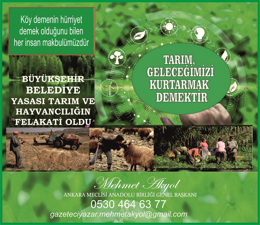 14 Mayıs Milli Tarım Günü’ olarak kutlanmasını öneriyorum.”