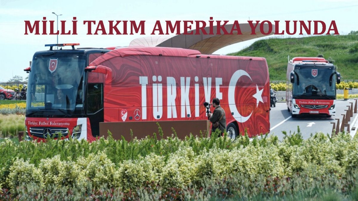 Dünya Kupası'nda mücadele edecek A Milli Futbol Takımı için uğurlama töreni yapıldı