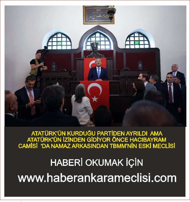 Özgür Özel, Hacı Bayram'da namaz kılıp Birinci Meclis'e yürüdü: