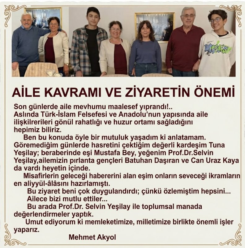 Aile mefhumunun önemi